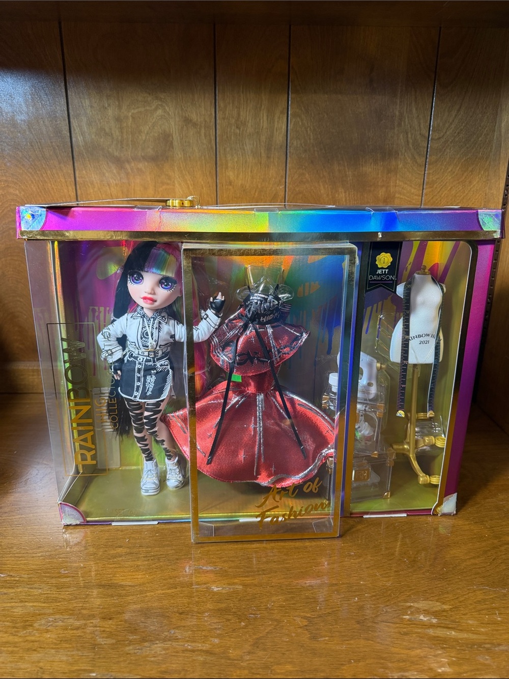 Rainbow High Collector Doll Set - Red, Black, White, Rainbow